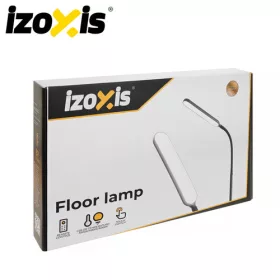   LED állólámpa állítható színhőmérséklettel, távirányítóval és érintőpanellel, fekete - 180cm
