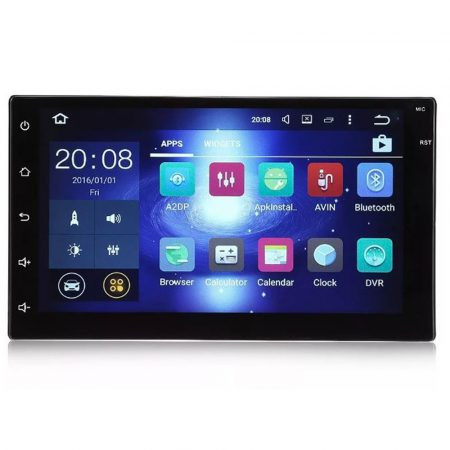 AlphaOne HD 212 Androidos 2 dines autó rádió, GPS, magyar menüvel, Iso csatlakozó