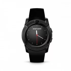   Bass V8 okos óra fekete - Sport funkció,sim foglalat,kamera, android és ios telefonokra egyaránt.