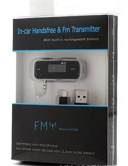 Akkumulátoros FM transzmitter - 60x25x12mm