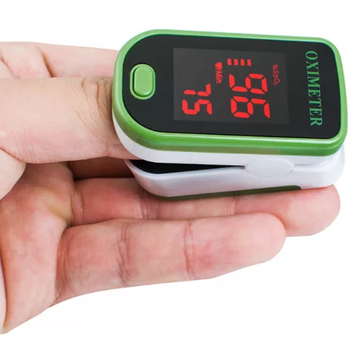 Véroxigénszint mérő, pulzoximéter - LCD kijelzős kisméretű eszköz ,hogy bárhova magaddal vihesd.