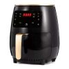 Digitális kijelzős olaj nélküli prémium sütő, fritőz, 6L, 2400W fekete