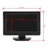 4,3" LCD kijelző tolatókamerához