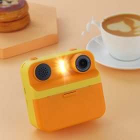   Gyerek fényképezőgép-nyomtató, videókészítés, sárga