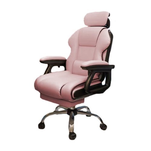 Gamer Elegance lábtartós szék pink