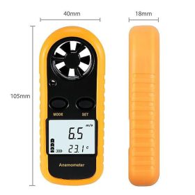 Anemométer szél erősség mérő hőmérővel