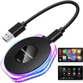   Crystal Carplay + Androidautó vezetéknélküli adapter univerzális