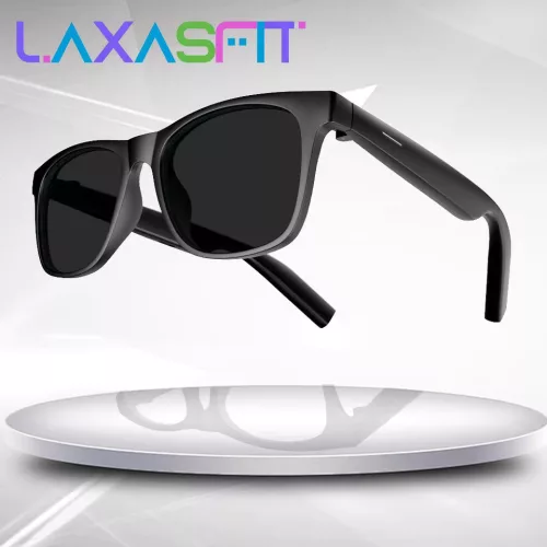 LAXASFIT Bluetooth okosszemüveg – Kékfényszűrős, vezeték nélküli hívásokhoz + ajándék törlőkendő