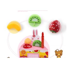   75 elemből álló díszíthető szülinapi torta sütikkel, kiegészítőkkel , kék színű