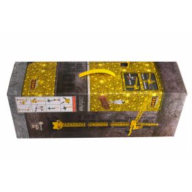 Távirányítós daru horoggal, 128cm - sárga