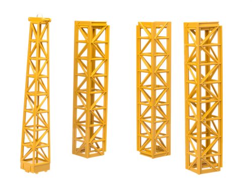 Távirányítós daru horoggal, 128cm - sárga