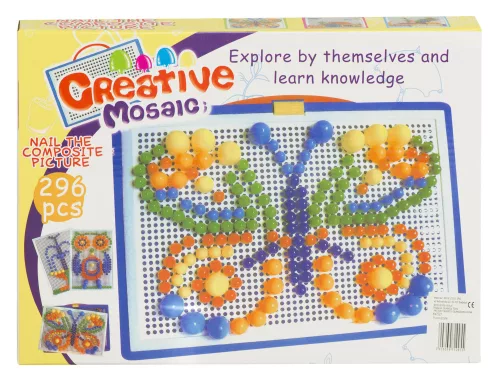 Creative Mosaic gombás képkirakós játék készlet - 296db