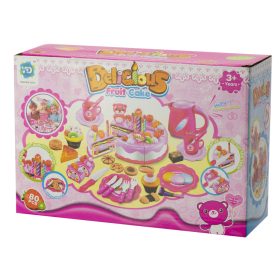 Születésnapi torta vágás konyha 80 részes Kék