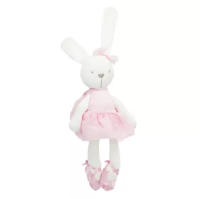 Plüss kabala nyúl rózsaszín ruhában 42cm