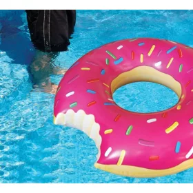 Gyermek felfújható fánk 50cm rózsaszínű