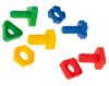 Építőkockák oktatási montessori csavarok 30 elem