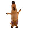 T-REX óriás barna dinoszaurusz felfújható jelmez 1.5-1.9m