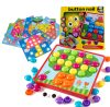 Oktatási gomb mozaik puzzle 57 részes