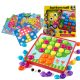 Oktatási gomb mozaik puzzle 57 részes