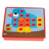 Oktatási gomb mozaik puzzle 57 részes