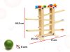 Fából készült montessori labdapálya XXL