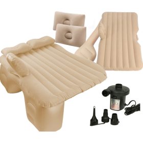 Autóágy matrac felfújható + pumpa bézs