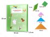 Mágneses puzzle könyv 3D tangram blokkok