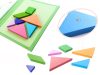 Mágneses puzzle könyv 3D tangram blokkok