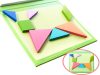 Mágneses puzzle könyv 3D tangram blokkok