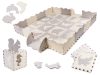 Habszivacs puzzle szőnyeg/gyerekeknek járóka 36 részes. szürke-ecru