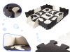 Hab puzzle szőnyeg / játszószőnyeg gyerekeknek 25 darab fekete-fehér