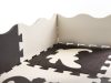 Hab puzzle szőnyeg / játszószőnyeg gyerekeknek 25 darab fekete-fehér