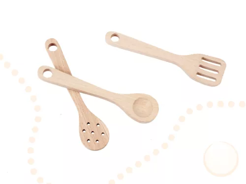 Gyermek retro MDF fa konyha BOHO kiegészítőkkel