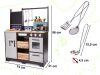 Gyermek fakonyha MDF tartozékokkal LOFT XXL 96cm