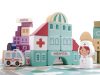 Oktatási fa város puzzle blokkok 100 darabos