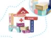 Oktatási fa város puzzle blokkok 100 darabos