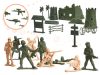 Katonák katonai bázis figurák készlet 114 részes