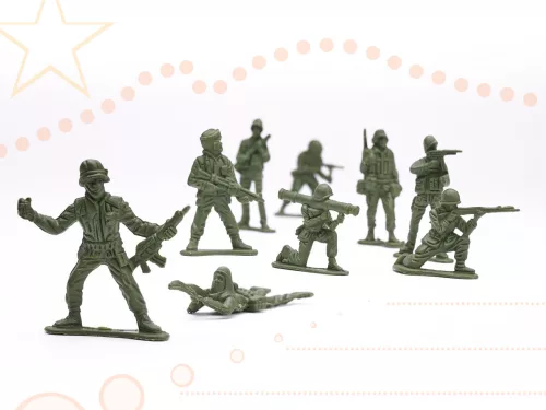Katonák katonai bázis figurák készlet 114 részes