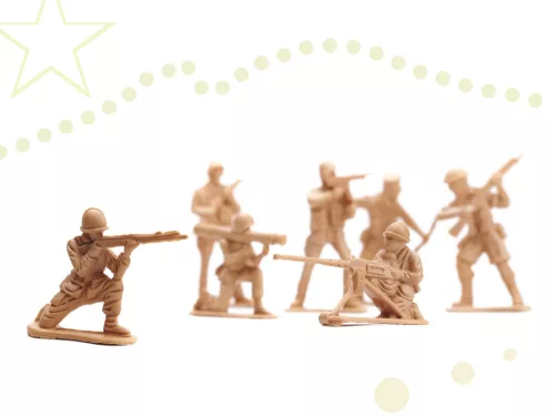 Katonák katonai bázis figurák készlet 114 részes