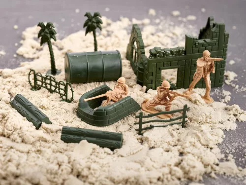 Katonák katonai bázis figurák készlet 114 részes
