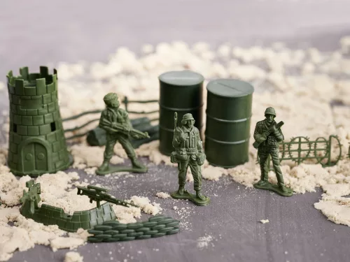 Katonák katonai bázis figurák készlet 114 részes