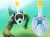 Teljes összecsukható snorkel maszk L/XL kék