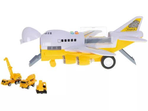 Transporter repülőgép + 6 autó építőipari járművek oldalra/előre