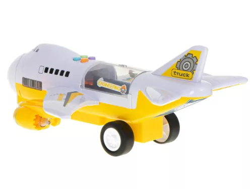 Transporter repülőgép + 6 autó építőipari járművek oldalra/előre