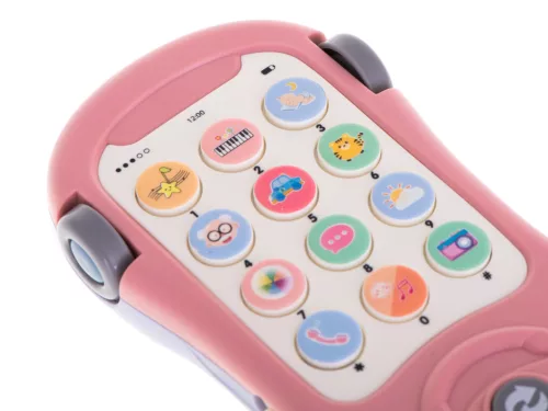 Autó telefon csillag kivetítő zenével rózsaszín