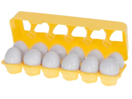 Oktatási sorter puzzle megfelelő formák számok tojások 12db