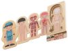 Fa réteges puzzle montessori testépítő fiú fiú