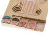Fa réteges puzzle montessori testépítő fiú fiú