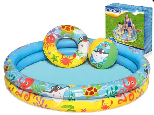 BESTWAY 51124 Kör alakú medence 122cm