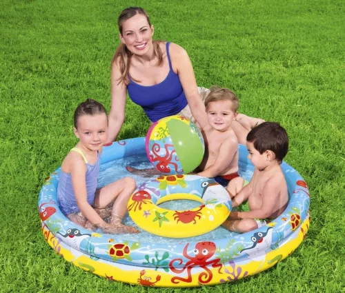 BESTWAY 51124 Kör alakú medence 122cm